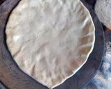 A picture of step 1 of Millet chapati.