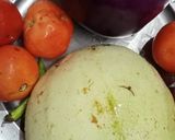 A picture of step 1 of Sambar with idli.