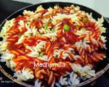 A picture of step 4 of Fusilli Masala Pasta.