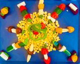 A picture of step 4 of Twist-in-Caprese Skewers ~Rocket Italian Appetizer ~10 minutes ~Fireless Party Starter 🥳.