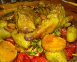 Foto del paso 6 de la receta: Bondiola al ajillo con verduras grilladas a la vinagreta