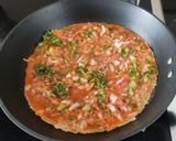 சீஸி வெஜிடபிள் ஆம்லெட் (Cheesy Vegetable Omelette recipe in tamil) ரெசிபி ஸ்டேப் 5 புகைப்படம்