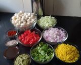 A picture of step 1 of Makhana Bhel.