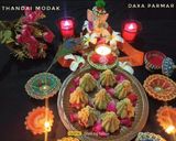 A picture of step 7 of Thandai Modak.
