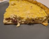 A picture of step 6 of Classic Quiche Lorraine.