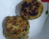 A picture of step 7 of Jain Ragda Pattice.