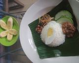 Gambar langkah 9 resipi Nasi lemak tumis.