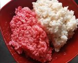 Foto langkah ke 2 dari resep Rengginang Nasi Merah Putih.