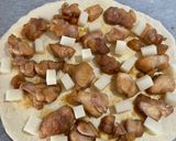 A picture of step 7 of Japanese Teriyaki Chicken Pizza.