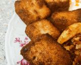 Foto del paso 4 de la receta: Patatas fritas encebolladas y croquetas