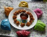 A picture of step 5 of Holi special mix Dal pakoda.