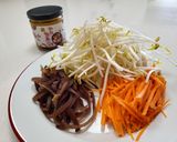 椒麻堅果醬拌三蔬(紅蘿蔔.銀芽.黑木耳)的食譜步驟1照片