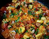 Pas rețetă Paste cu carne, cârnați și legume 3 fotografie