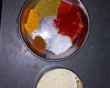 A picture of step 1 of Began bhaja.