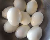 A picture of step 2 of Scotched eggs.