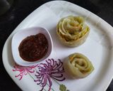 A picture of step 8 of Rose momos.