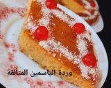 صورة لخطوة 6 من وصفة بسبوسة خفيفة مشربة ببيضة واحدة