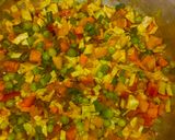 A picture of step 2 of Vegetable Fried Rice.