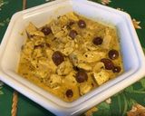 Une image de l'étape 18 de Poulet aux olives violettes, sauce crème au citron confit et coriandre.