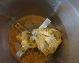 A picture of step 1 of Passion fruit mango juice.