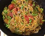 A picture of step 3 of California Farm Chinese Spaghetti.