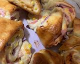 Baconos-sajtos-sonkás háromszögek recept fázis 8 fotója