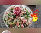 Фото кроку 6 до Салат с ветчиной, 🧀 и грибочками.
