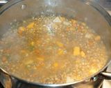 A picture of step 2 of Lentils with Chorizo and Crispy Tortilla Strips, Jon Style.