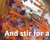 A picture of step 1 of Pasta with shredded chicken soup #ramadancontest.