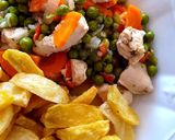 Foto del paso 7 de la receta: Pollo Arvejado con papitas fritas