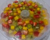 Foto langkah ke 5 dari resep Puding Kaca Buah Mangga.