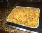 A picture of step 6 of Cheesy Chicken Noodle Casserole .