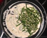A picture of step 5 of Spring vegetable creamy dill pasta.