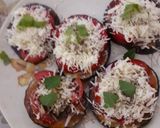A picture of step 4 of Eggplant pizza.