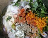 A picture of step 6 of Onion Pakoda Roll.