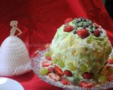 A picture of step 14 of No bake watermelon cake.