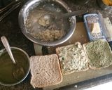 A picture of step 2 of Paneer Sandwich.