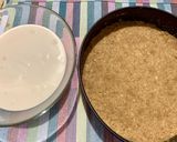 Foto del passaggio 4 della ricetta Cheesecake con crema ricotta mascarpone e confettura ai frutti di bosco