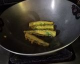 A picture of step 3 of Besanbhindi.