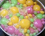 Hình bước làm 6 của món Chè trôi nước 3 màu