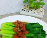 Foto langkah ke 6 dari resep Pakcoy Sosis Saus Tiram.