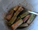 Une image de l'étape 1 de 🌱Jus tiède aux queues d'asperges crues.