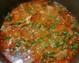 A picture of step 3 of Methi keema curry.