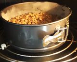 A picture of step 6 of Streusel coffee cake.