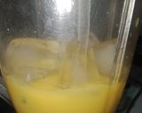 A picture of step 1 of Mango shake.
