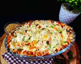 A picture of step 7 of Baked Cheesy Pasta with Tomato, Basil and Veggies.