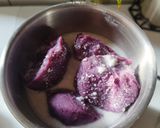Foto langkah ke 1 dari resep Bolu Kukus Ubi Ungu (Kue Moho).