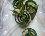 A picture of step 7 of 1 bite cucumber 🥒 salad.