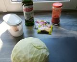 Káposztakorong köretnek vagy önállóan is fogyasztható recept fázis 1 fotója