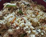 A picture of step 2 of Mushroom fried rice.